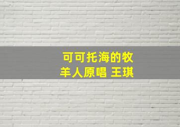 可可托海的牧羊人原唱 王琪